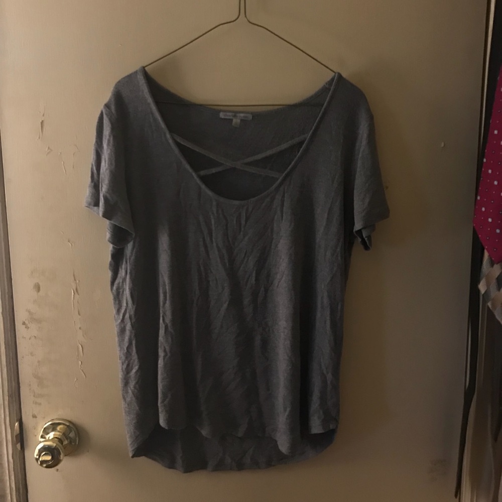 Charlotte Russe Cross Front Shirt